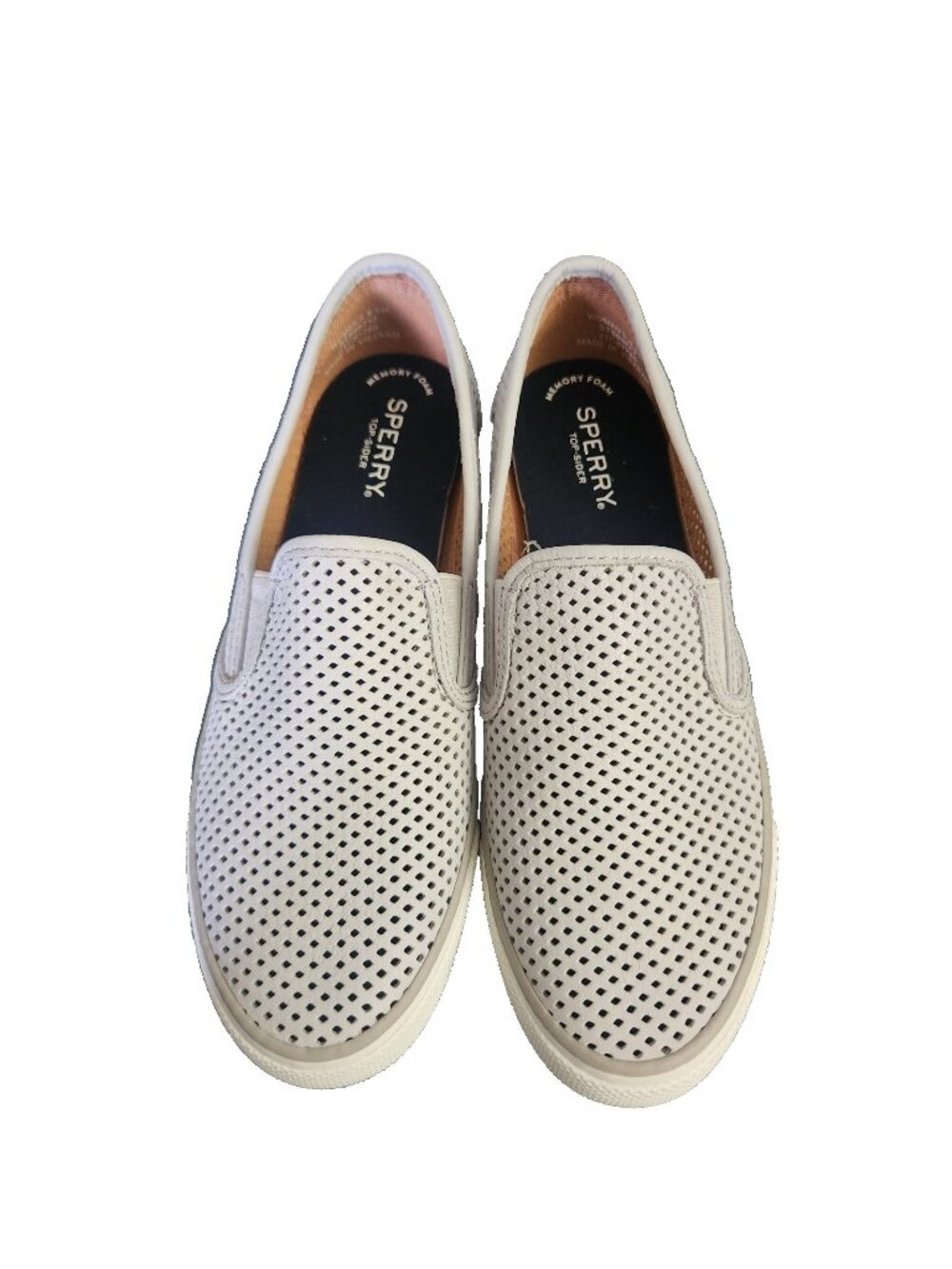 Seaside Perforated Women's Sperry Slip On Boat Shoes Sneakers Size 8.5 USA UK6